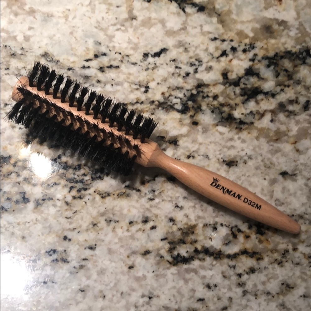 Denman wood round brush - 1.5 diameter